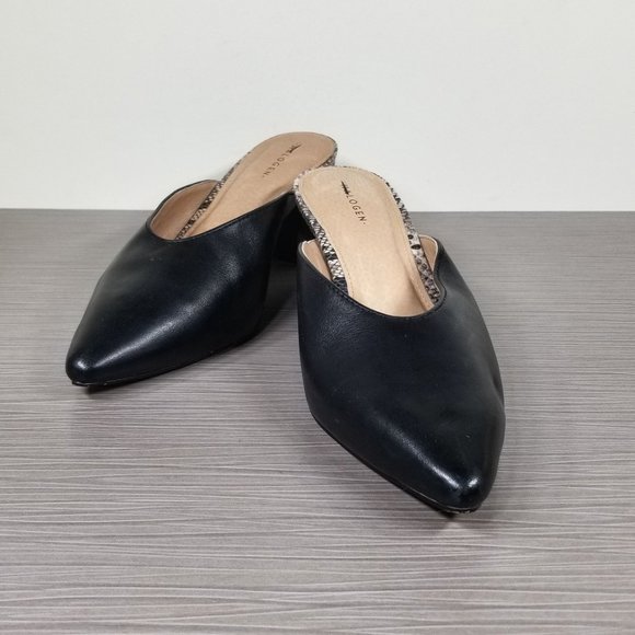 Halogen Tori Slip-on Mule, Black Leather, Womens Size 6 M - Picture 4 of 13